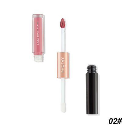 PHOFAY Double Head Non-stick Cup Lip Gloss