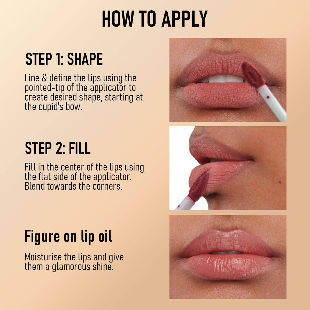 PHOFAY Double Head Non-stick Cup Lip Gloss