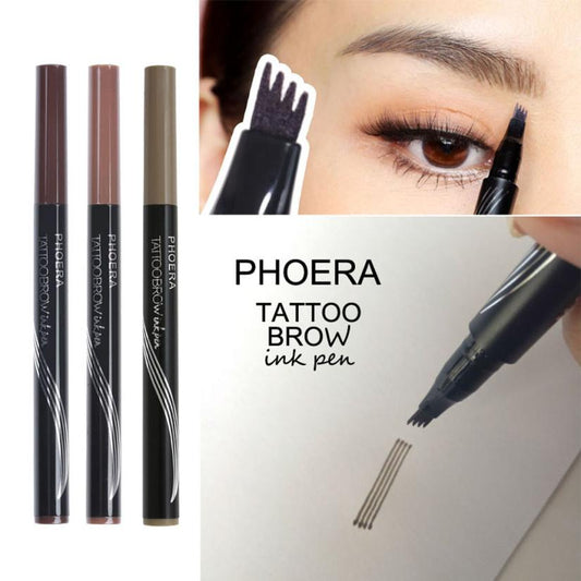 PHOERA New Long Lasting Ultra-Fine Four-Comb Eyebrow Pencil