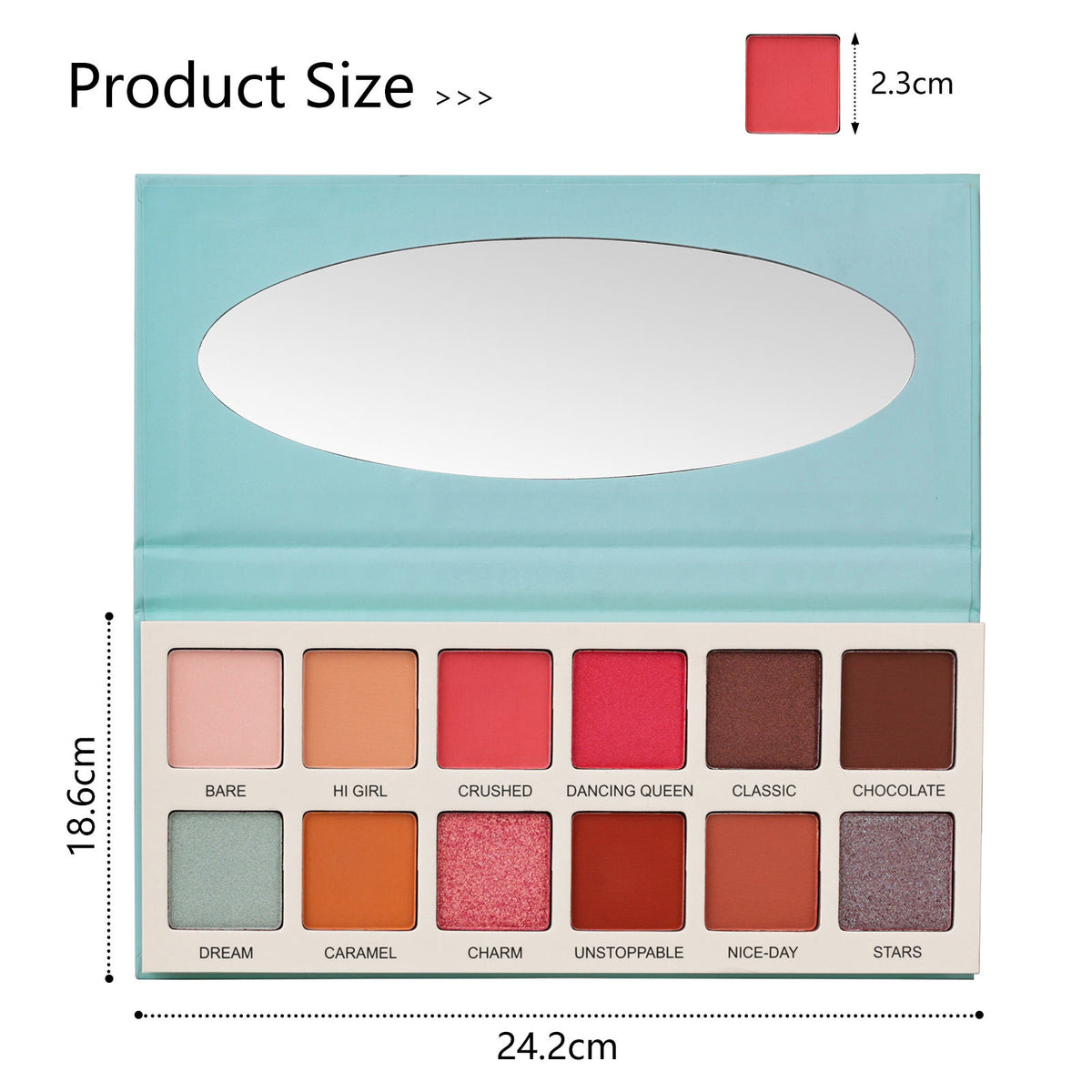 LAS CHICAS High Pigment Silky Eyeshadow Palette
