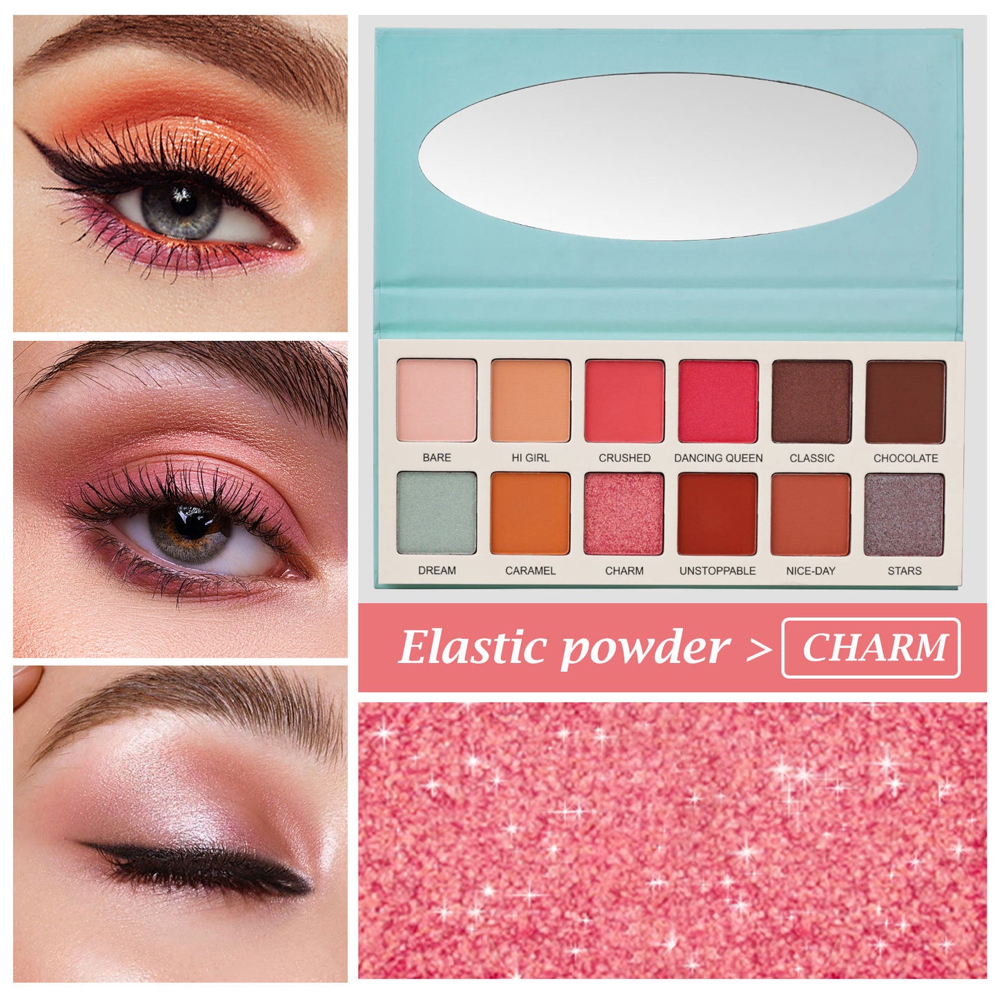 LAS CHICAS High Pigment Silky Eyeshadow Palette