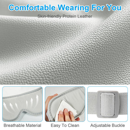 1Pc Eye Massager With Heat Music Air Pressure Vibration Massage Rechargeable For Men Women Elders Wireless Eye Mask